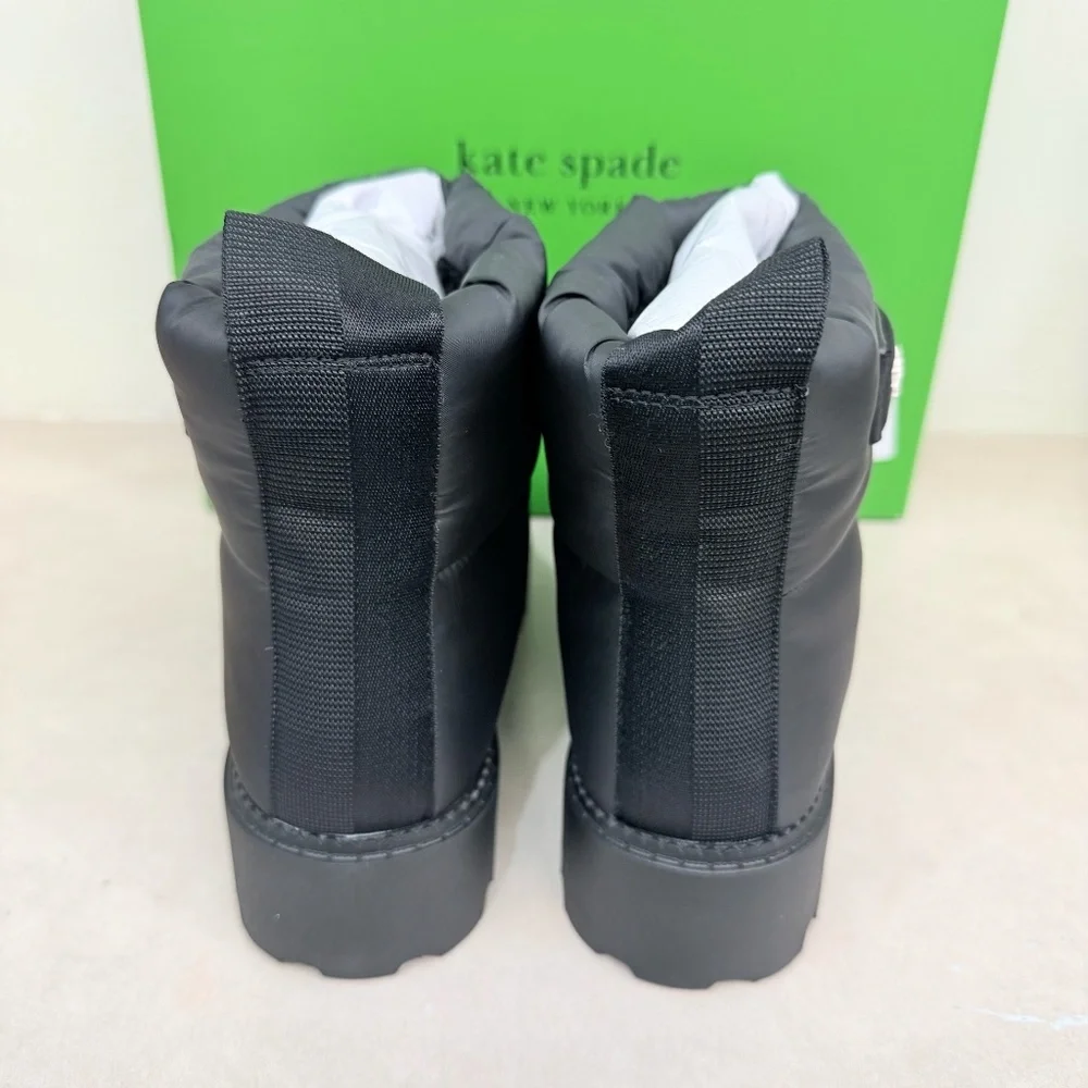 Kate Spade Puffed Pull-on Bootie in Black Size 7 (NWT)